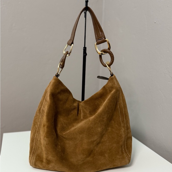 Michael Kors Suede Shoulder Bag - Picture 2 of 8